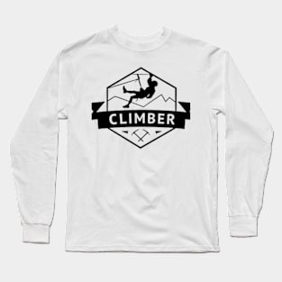 Climber Hexagon Badge Long Sleeve T-Shirt